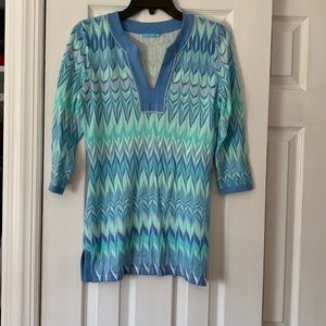 J McLaughlin Beach Cover Up, Long Shirt-XS